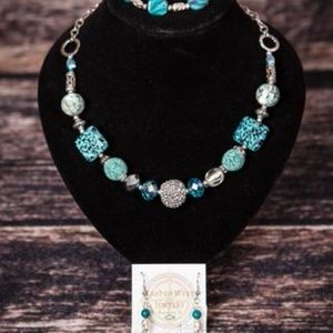 Elsa Jewelry Set Necklace, Bracelet, Earrings